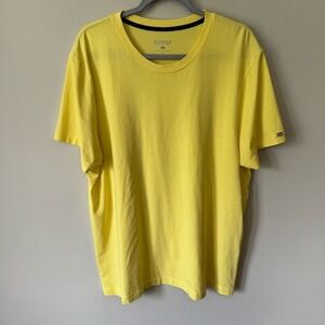 RHONE Reign Performance T Shirt Men's Size XL Light Yellow Gym Workout